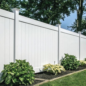 Nóng bán Trắng PVC hàng rào tấm ngoài trời thời tiết thiết kế dễ dàng cài đặt cho nhà vườn ngoài trời PVC hàng rào riêng tư - Product Image 5