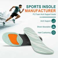 Semelles orthopédiques en PU pour pieds plats, fabriquées en Chine, avec soutien de la voûte plantaire confortable et fonction anti-affaissement, semelles complètes pour chaussures