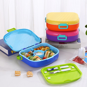 Boîte à lunch portable à compartiment transfrontalier isolé pour étudiants et enfants <span class=keywords><strong>Accessoire</strong></span> alimentaire <span class=keywords><strong>micro</strong></span>-ondable - Product Image 2