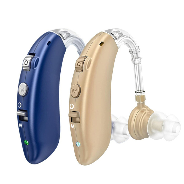 Rechargeable Sound Amplifier with Noise Reduction, Behind-the-Ear Personal Sound Enhancer for Seniors & Daily Use_Bluetooth
