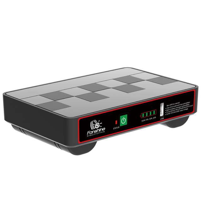 2023 Portable New Product 12000mAh Mini UPS With POE 15Hours Working Time 5V 9V 12V 24V Mini DC UPS for Wifi Router