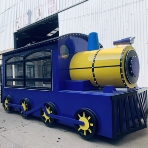 Camion de restauration mobile en forme de train Voiture mobile électrique pour vendre des snacks et boissons - Product Image 1