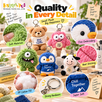 Porte-clés en peluche personnalisé avec logo, breloques de sac en forme d'animaux mignons pour cadeaux d'entreprise et articles promotionnels