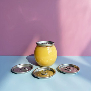 Großhandel Einweg 210ML 250ML PET-Dose Kunststoffdosen mit Leicht zu Öffnendem Deckel Getränkeflasche für Champagner Soda Bier - Product Image 2