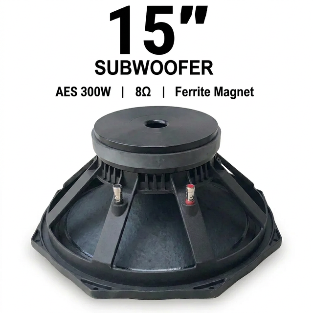 Professional 15 Inch Mid Bass Speaker Driver 450W AES High Sensitivity Woofer for Line Array & Full Range Sound System