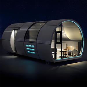 Contenitore <span class=keywords><strong>Mobile</strong></span> modulare della cabina della mela dell'hotel della casa della struttura d'acciaio prefabbricata portatile di lusso per uso del Resort