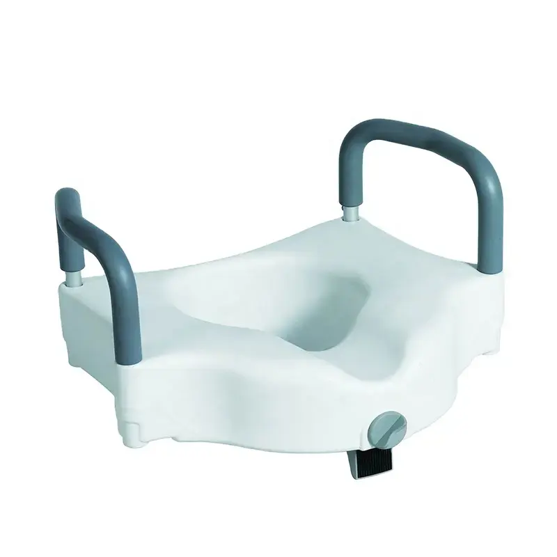 Portable Universal Elevates Riser Deluxe Medical Elongated Raised Elevated Toilet Seats with Handles