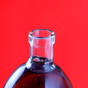 Carafe à vin en verre de forme classique et écologique, 750 ml/350 ml, en forme de talon haut, avec bouchon en verre transparent - Product Image 6