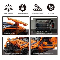 DWI 2.4G nouveauté STEM DIY TOYS 1: 16 échelle jouets de construction voiture 408 pièces blocs de construction blocs de construction voiture Rc camion jouets pour enfants
