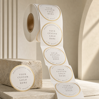 Autocollants personnalisés imprimés sur rouleau, autocollants imperméables avec logo, emballage de marque, étiquettes en feuille d'estampage à chaud pour bouteilles, bocaux, boîtes