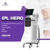 Appareil d'épilation IPL vertical Elight, technologie OPT, équipement d'épilation à triple refroidissement RF