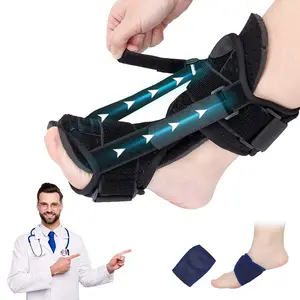 OEM医疗用品足滴足底筋膜炎可调踝支架钢制支撑踝关节支架，带铝