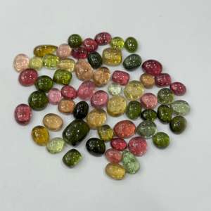 High Quality Natural Multi Color <b>Tourmaline</b> Cabochon Candies Loose Stones For Sale Wholesale Natural Multi <b>Tourmaline</b> - Product Image 3