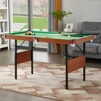 Mesa de billar plegable de 60 pulgadas para niños, mesa de billar pequeña de entretenimiento en el hogar, 60 pulgadas, 1,6 M, novedad
