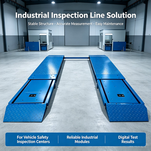 <span class=keywords><strong>Banc</strong></span> d'essai automobile 2 plaques DST 3T intégré pour pesée d'essieu, freinage et test <span class=keywords><strong>de</strong></span> glissement latéral pour station d'inspection automobile - Product Image 3