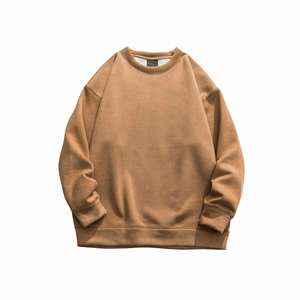 H5494 Fournisseur de vêtements en gros, sweat-shirts en suède 100% polyester 420 g/m², sweat-shirts à col rond personnalisés - Product Image 5