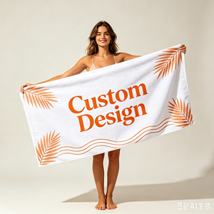 Factory Supply Printed <b>Microfiber</b> <b>Beach</b> Super Water Absorbent Sand Free Portable Travel <b>Towel</b> With Custom Logo - Product Image 1