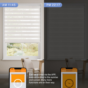 Cortinas Inteligentes para el Hogar, Persianas Zebra a Rayas Controladas por WiFi, Perfectas para Comedores y Dormitorios - Product Image 2