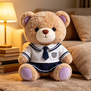 Orsacchiotto di Peluche all'Ingrosso con Uniforme Scolastica da <span class=keywords><strong>Marinaio</strong></span>, Morbido Pupazzo Imbottito Personalizzato - Product Image 1