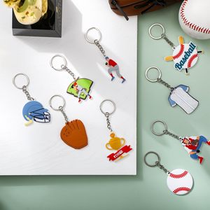 Tùy chỉnh thể thao mềm PVC Móc Chìa Khóa Móc khóa cao su mềm Silicone <span class=keywords><strong>Keyring</strong></span> 2D/3D <span class=keywords><strong>Hockey</strong></span> Bóng Rổ Bóng chuyền cao su Keychain - Product Image 5