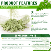 Kapsul Bubuk Moringa Alami Murni Hatmanlabs Kapsul Ekstrak Daun Moringa Kapsul Moringa Vegan Pelangsing Grosir