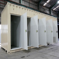 Cabine de toilettes mobiles modulaires publiques chinoises, bloc sanitaire extérieur, conteneur préfabriqué, douche d'ablation, toilettes portables