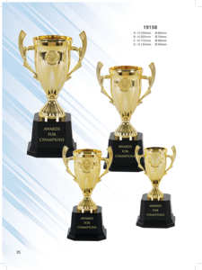 Doublet Trophies <strong>Plastic</strong> Trophy <strong>Medals</strong> &amp; Trophies - Product Image 3