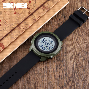 Skmei Digital <b>Watch</b> Men Waterproof Sports <b>Watch</b> Silicone Strap 3Bar Water Resistance Large Dial Multifunction <b>Electronic</b> <b>Watch</b> - Product Image 4