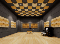 Planificación de Proyectos Acústicos para Estudios de Radiodifusión, Materiales Personalizados, Paneles PET, Absorbentes de Sonido, Nubes Acústicas para Techo, Decoración Arquitectónica