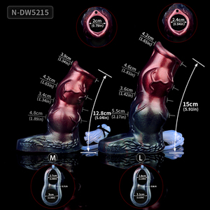 ปลอกดิลโด้ซิลิโคนขนาดใหญ่สำหรับอวัยวะเพศชายมีห่วงรัดป้องกันการตกกระแทกขยายแขนองคชาติ - Product Image 6