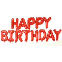 Offre Spéciale – Ensemble de Ballons en Aluminium « Joyeux Anniversaire » de 16 Pouces avec Bannière pour Décorations de Fête d'Anniversaire
