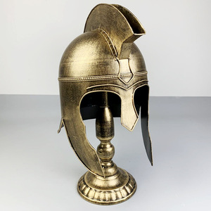 Adornos Clásicos Retro de Casco de Guerrero Romano, Artesanía Metálica de Alta Calidad, Modelos de Armadura de Guerrero de Hierro, Coleccionables de Lujo al por Mayor - Product Image 1