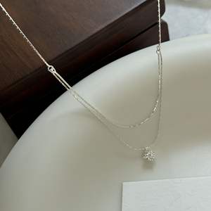 Collar con Colgante de Candado de la Paz en Plata de Ley S925, Estilo Chino Nuevo, de Alta Gama, con Palabras Auspiciosas, Colgante Fino para Clavícula - Product Image 5