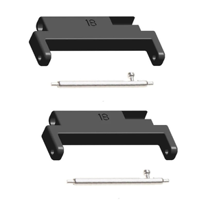 Adattatori per Cinturini Orologio Win-Win in Metallo Nero da 18mm a 22mm a Sgancio Rapido, Compatibili con Orologi - Product Image 3