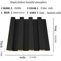 LT Outdoor Decoration Factory 3D Plástico reciclado WPC Panel de pared Buena calidad Laminado Madera Plástico WPC Revestimiento de pared