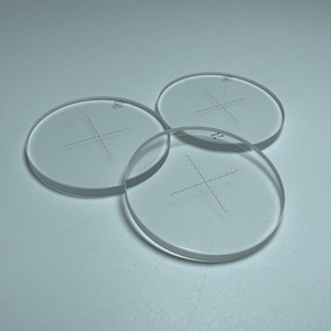 Chất lượng cao tùy chỉnh K9 BK7 B270 BAK4 graticule chéo dòng khắc quang phẳng ống kính kẻ ô cho Lập Bản Đồ - Product Image 4