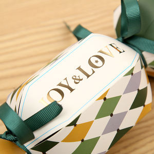 Commercio all'ingrosso di lusso a forma di caramella di nozze scatola di cioccolato e biscotti vendita calda scatola di carta regalo con nastro per feste Festival - Product Image 4