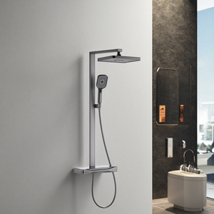Ensemble <span class=keywords><strong>de</strong></span> douche mural carré haut <span class=keywords><strong>de</strong></span> gamme en laiton avec mitigeurs et système <span class=keywords><strong>de</strong></span> douche – <span class=keywords><strong>Prix</strong></span> usine - Product Image 6
