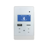 Amplificateur mural professionnel CrossTop Smart 8 Ohm 2.0 canaux, mini haut-parleurs numériques sans fil/filaire pour plafond, écran LCD, utilisation domestique, USB