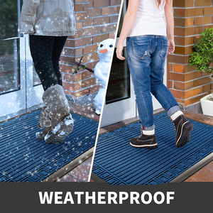 Rubber Doormat Rectangle 45x75cm 60x90cm Anti Slip Dustproof For Home <b>Living</b> Room - Product Image 3