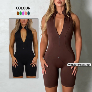 <span class=keywords><strong>Mono</strong></span> Deportivo <span class=keywords><strong>de</strong></span> Yoga <span class=keywords><strong>de</strong></span> Una Pieza, Personalizado, <span class=keywords><strong>de</strong></span> Alta Calidad, con Cremalleras, Informal, para Gimnasio, Fitness, Transpirable, Sexy, para Mujer - Product Image 3