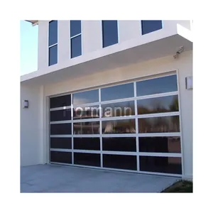 Modern glass garage doors made in China are made of frosted acrylic sheets