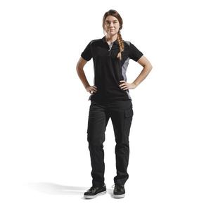 BLAKLADER-Polo Femme 339010509994M Noir/Gris-EAN 7330509479636 TRAVAIL T-SHIRTS ET POLO - Product Image 3