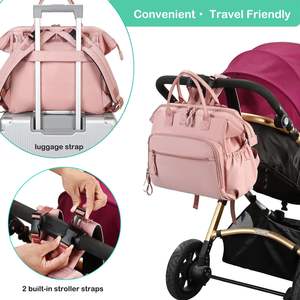Sac à dos de voyage multifonctionnel imperméable gratuit pour bébés, sac à langer unisexe avec étui pour sucette - Product Image 3