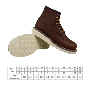 Stivali da <span class=keywords><strong>Lavoro</strong></span> da Uomo con Suola EVA Resistente, Unisex, con Costruzione Goodyear Welt in Pelle, Antinfortunistici e Antiscivolo per Escursionismo e <span class=keywords><strong>Lavoro</strong></span> Industriale - Product Image 2
