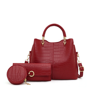 Borsa Donna 2026 Nuova Collezione Europea Vintage Moda <span class=keywords><strong>Coccodrillo</strong></span> 3 Pezzi con Sottoborsa Grande a Spalla e Tracolla - Product Image 4