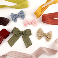 Personnalisé Wavy Hook Bord Striped Webbing Handmade Diy Bow Hair Clothing Accessories Boîte-cadeau écologique de luxe Emballage de fleurs
