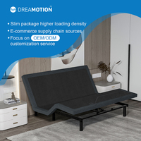 Dreamotion Queen-Size Medizinisches Bett Ergonomisch Verstellbare Elektrische Basis mit Hebefunktion Faltbarer Ausziehbarer Bettrahmen