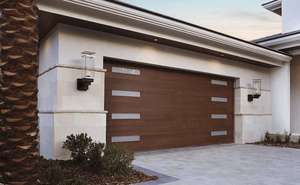CBMMart Porte de <span class=keywords><strong>garage</strong></span> sans cadre en aluminium grain de bois électrique <span class=keywords><strong>auto</strong></span> intelligente rétroviseur en aluminium Portes de <span class=keywords><strong>garage</strong></span> sectionnelles en verre - Product Image 2