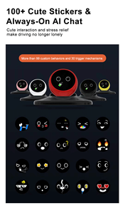 <span class=keywords><strong>Robot</strong></span> IA de Voiture Intelligent avec Contrôle Vocal Précis par 3 Micros – Accessoire Intérieur Mignon <span class=keywords><strong>pour</strong></span> Voiture - Product Image 4